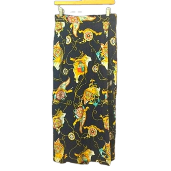 Vintage 70's Sailor Nautical Skirt High waistline Navy Blue Sz 8 - Picture 2 of 9